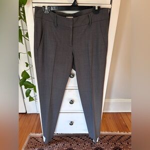 Brunello Cucinelli women’s charcoal trousers size US 6 wool blend tapered ankle